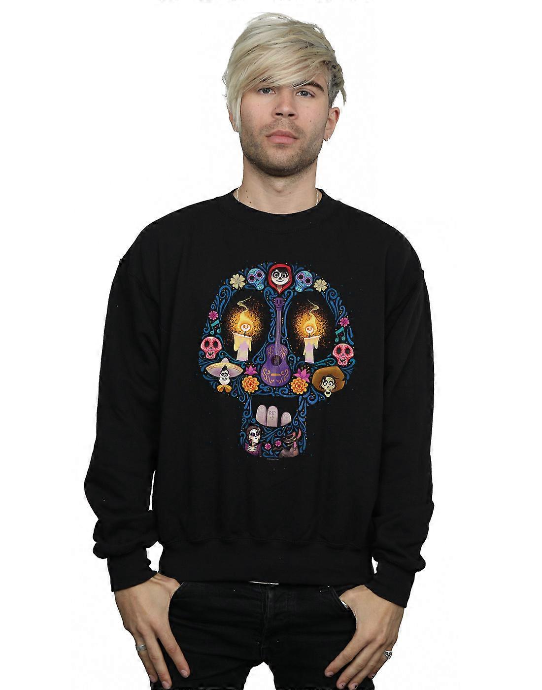 Disney Men's Coco Candle Skull Sweatshirt