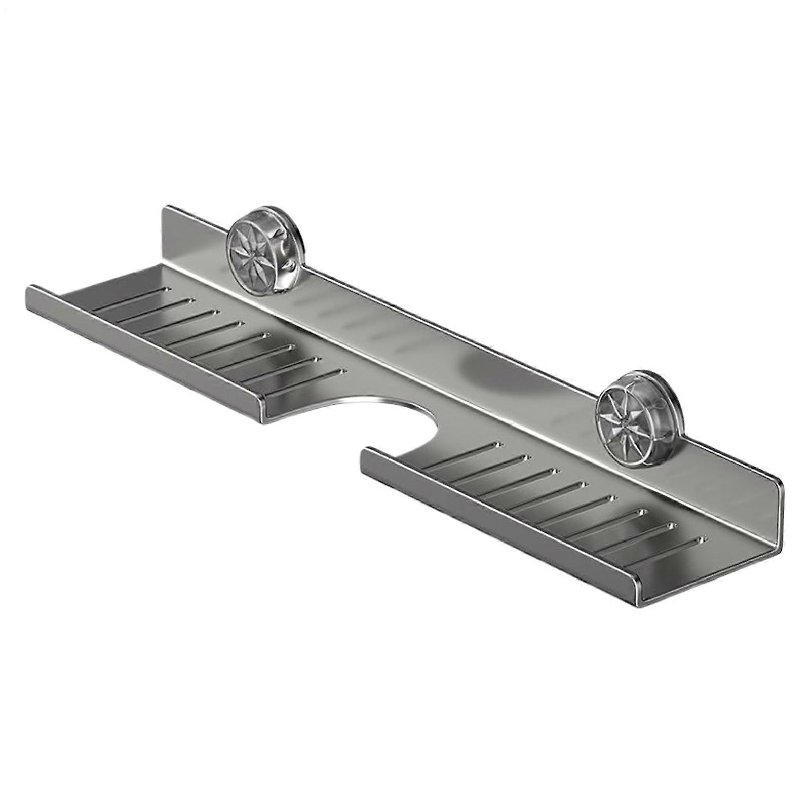 Suction Cup Sink Rack Kitchen Faucet Organizer NoDrill SpaceSaving Drying Tray for Utensils