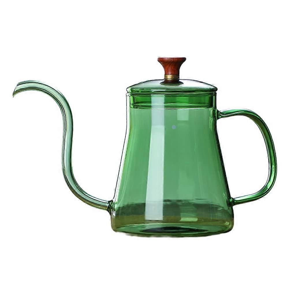 Handmade Ceramic Coffee Pot with Elegant Stained Glass Design and Precise Pour Spout