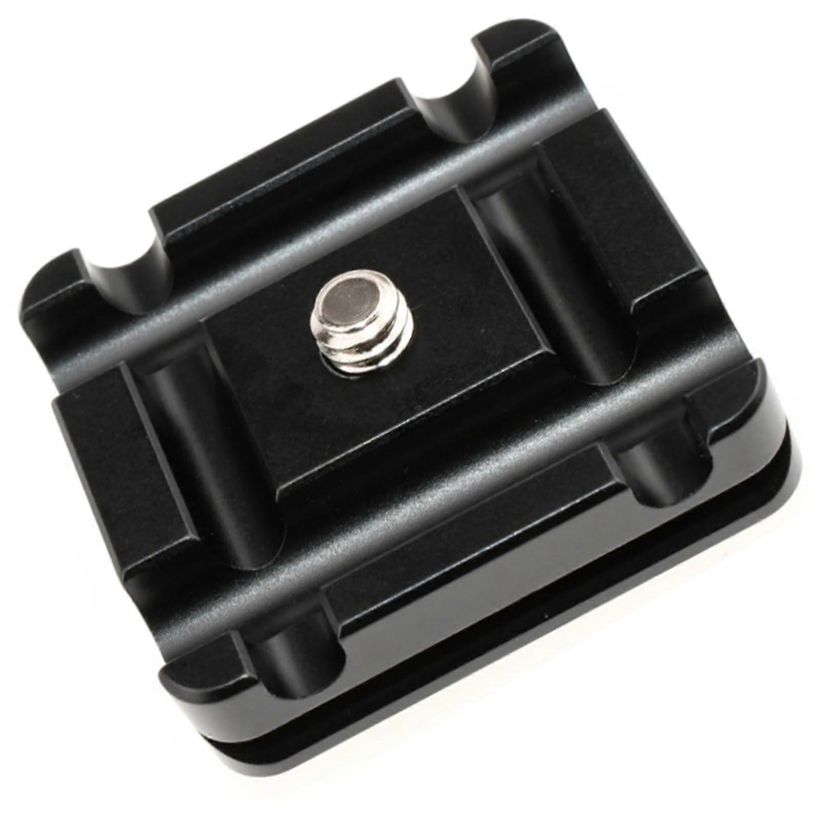 Camera Tripod Quick Release Plate with Adjustable Aluminum Cable Clamp for Secure Video Shooting