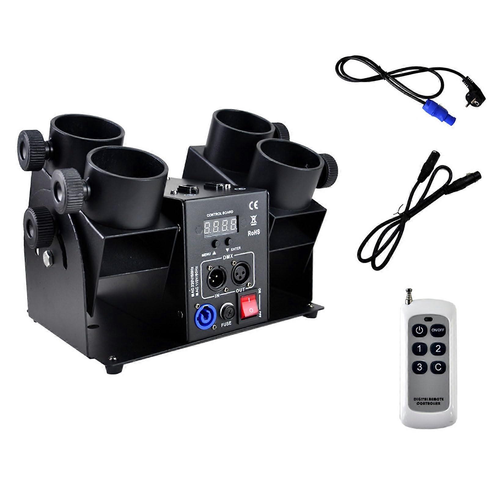 4 Shots Electric Confetti Machine with Remote Control DMX512 MultiAngle Cannon for Parties