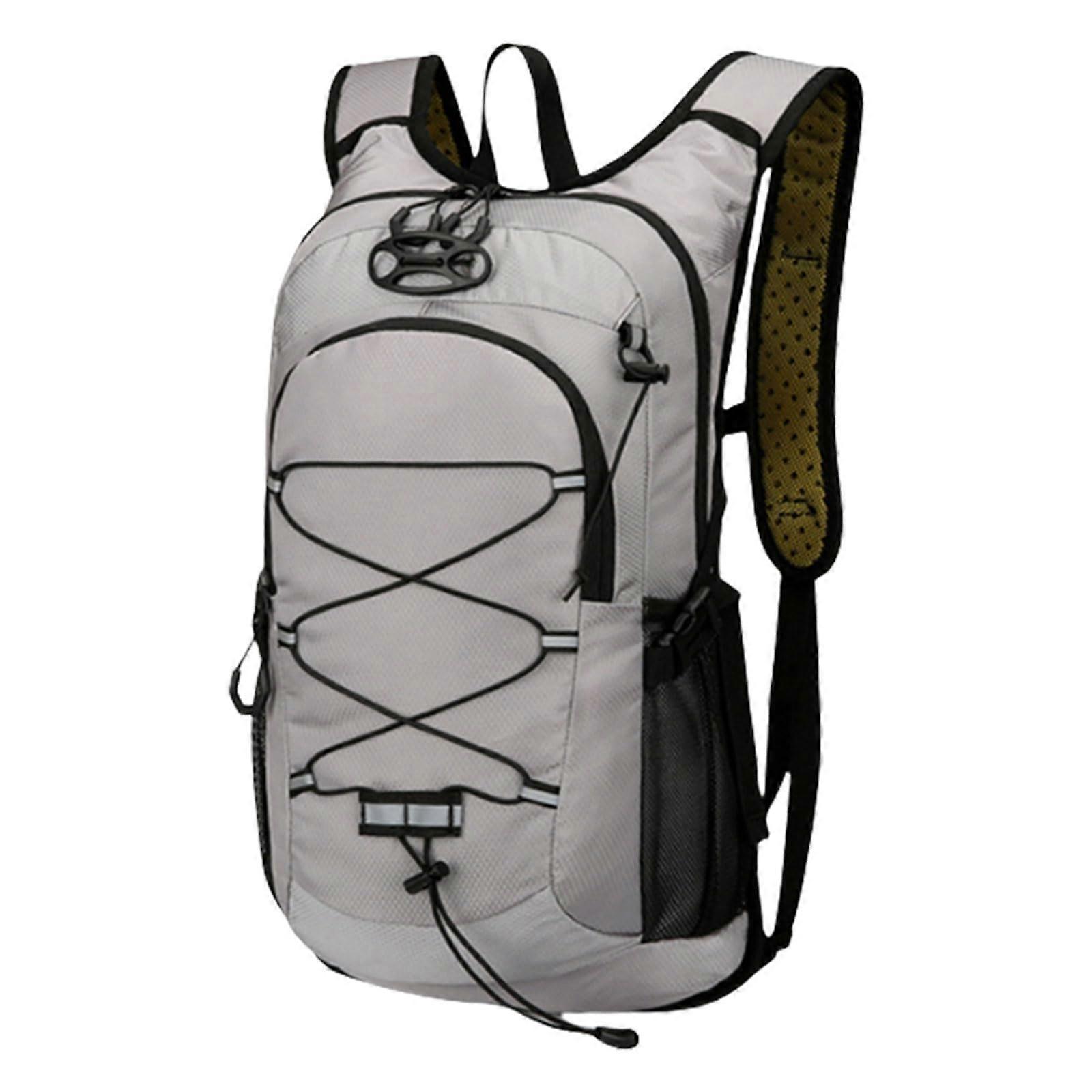 Lightweight Hiking Backpack Water Resistant Large Capacity Foldable Cycling Daypack Gray