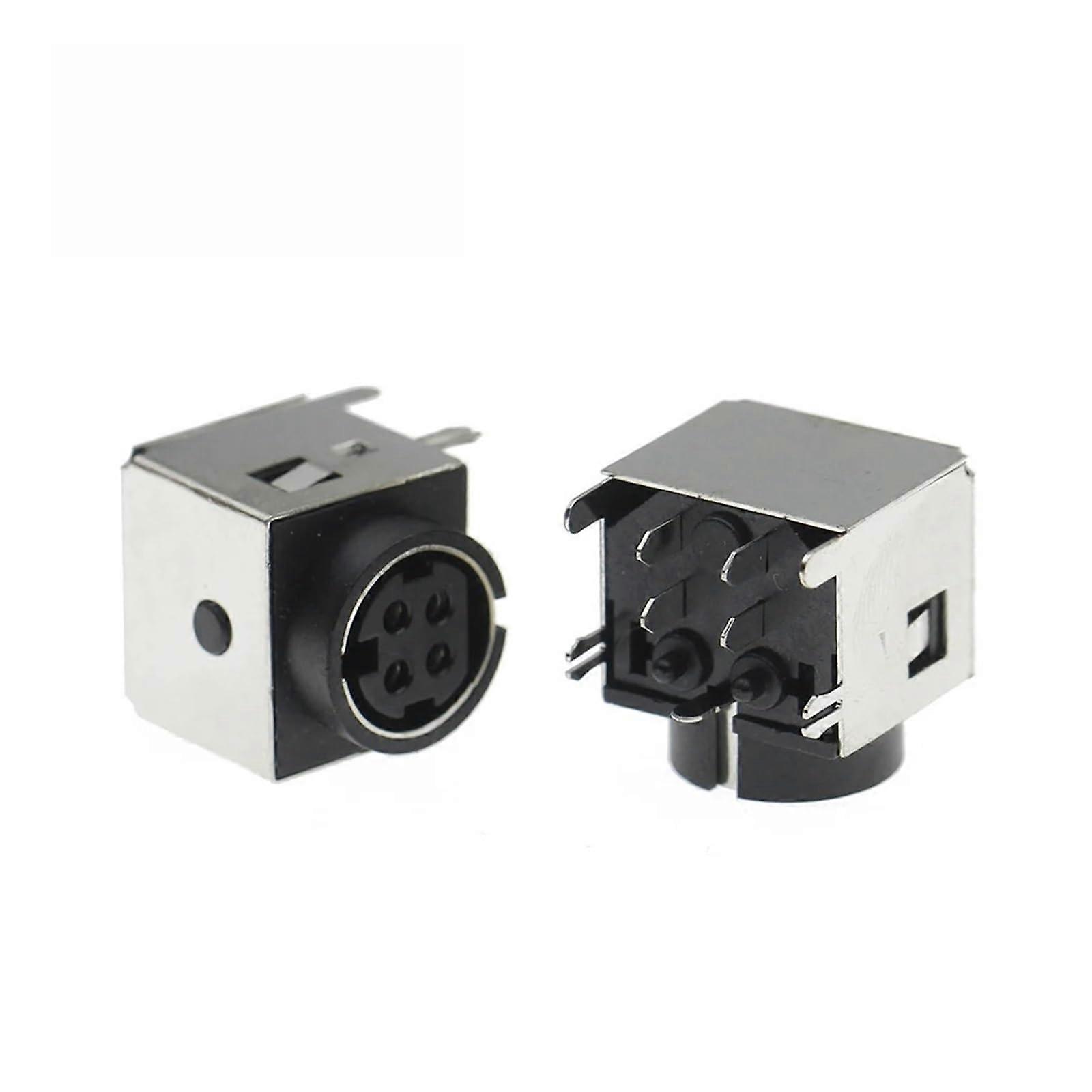 5PCS 4 Pin Female DIN Connector Socket DIN422 Panel Mount Reliable 4Core Design