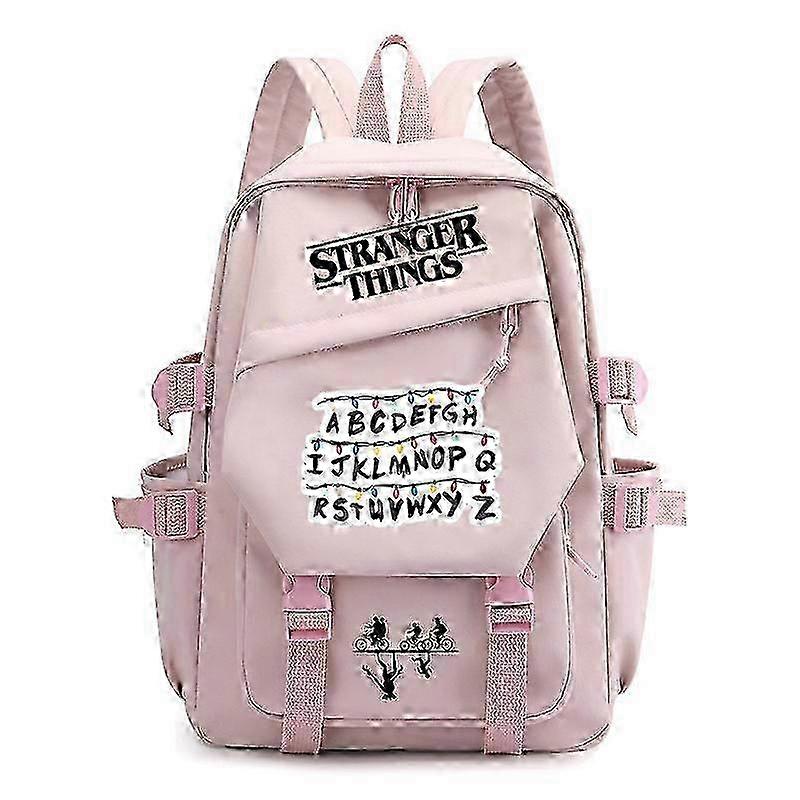 2025 Stranger Things Print Backpack Teens School Bag Multi-Functional Large Capacity Durable Material Multiple Colors