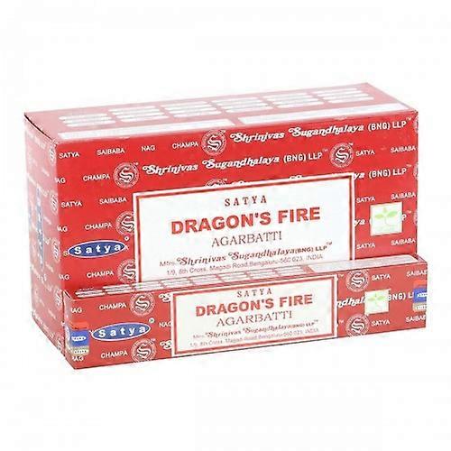 Satya Dragon's Fire Incense Sticks (Pack of 12)