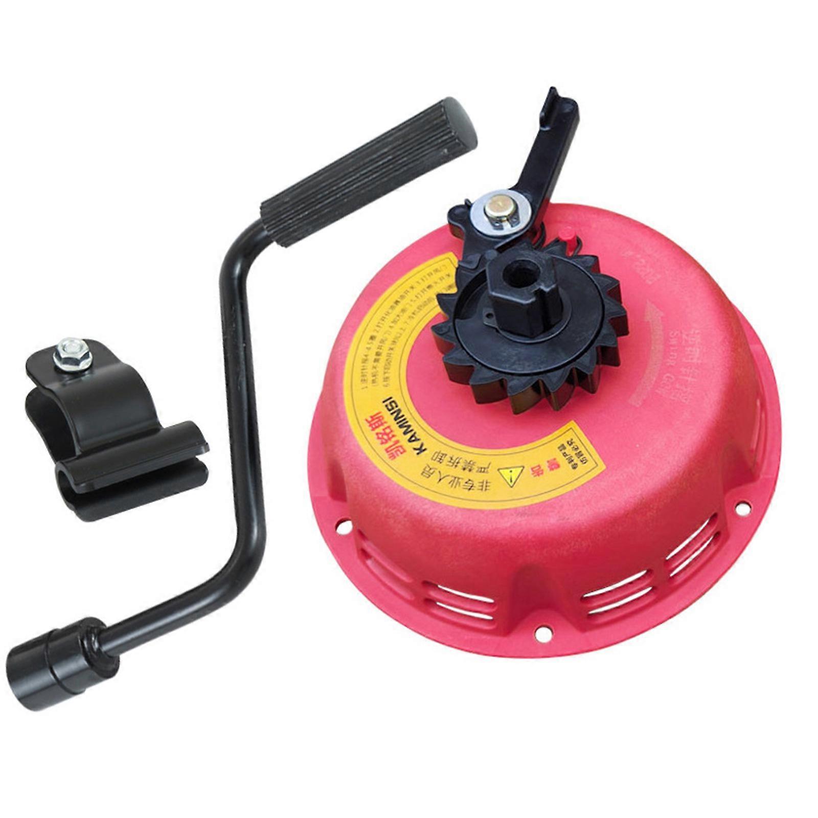 MultiUse Hand Crank Starter Not Required Pull Compatible for 168 170F Engines Plastic Housing Manual Starting Tool  Red