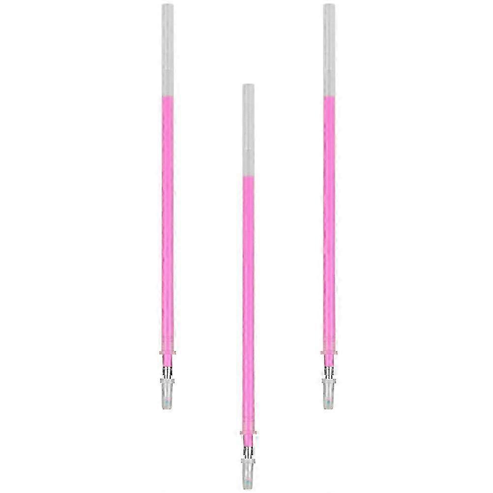 3Pcs Eyebrow Makeup Pen Portable Marker Tool Pink Plastic For Tattoo Positioning