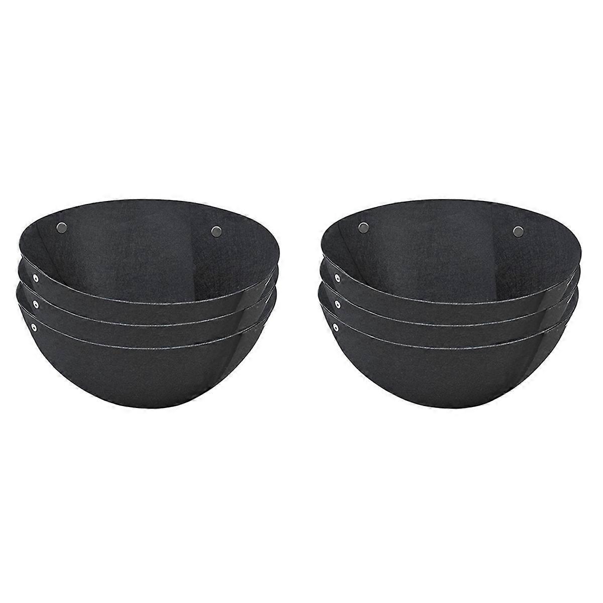 6 PCS 14 Polegadas Redonda Pendurado Cesta Forros Tecido Pendurado Planta Forros