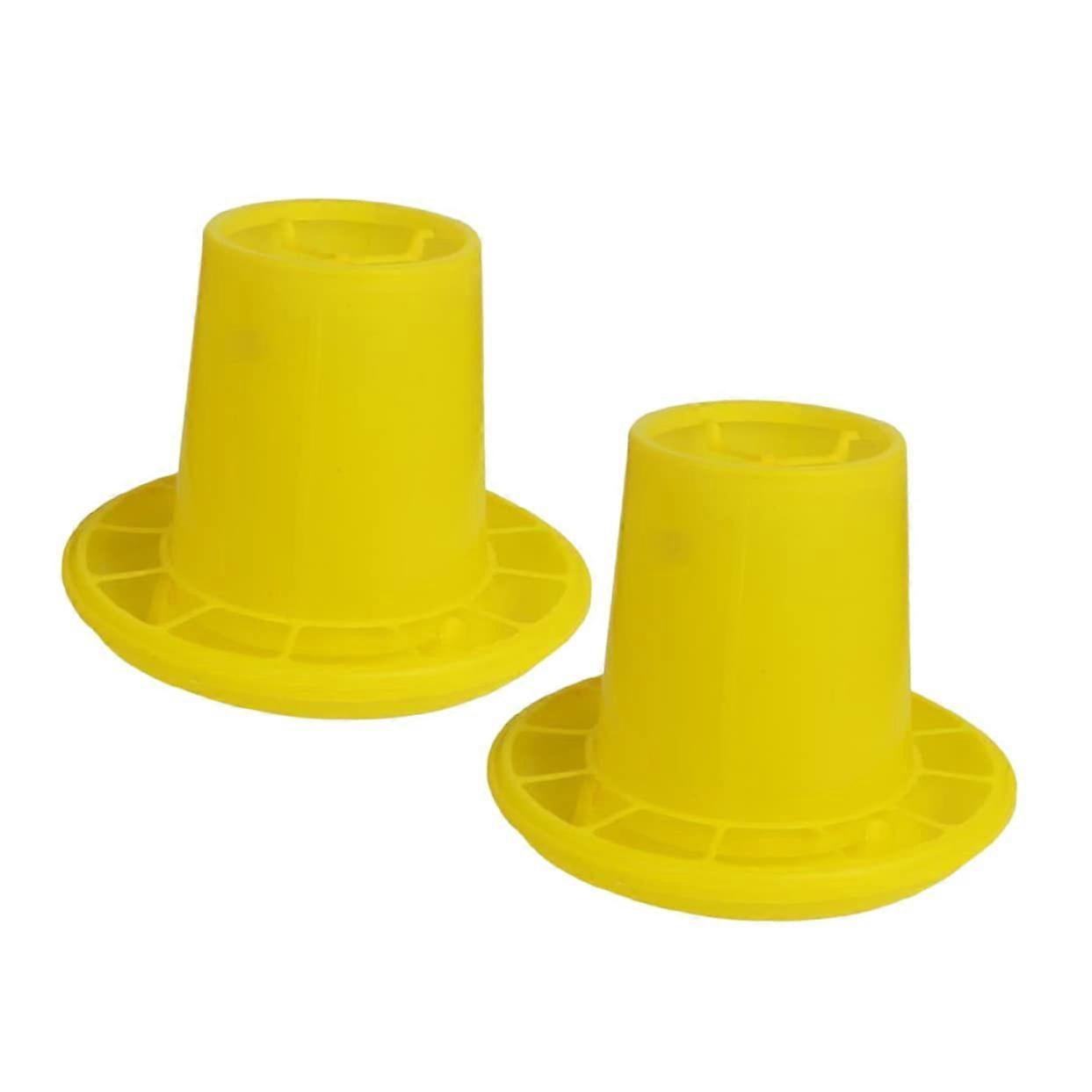 2pcs Plastic Chicken Feeder and Poultry Waterer Set for Outdoor Use with Durable Design