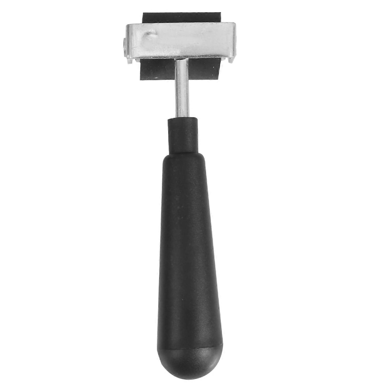 Large Black Rubber Brayer Ink Roller for Printmaking and Crafting, Smooth Ink Coverage, Easy Clean