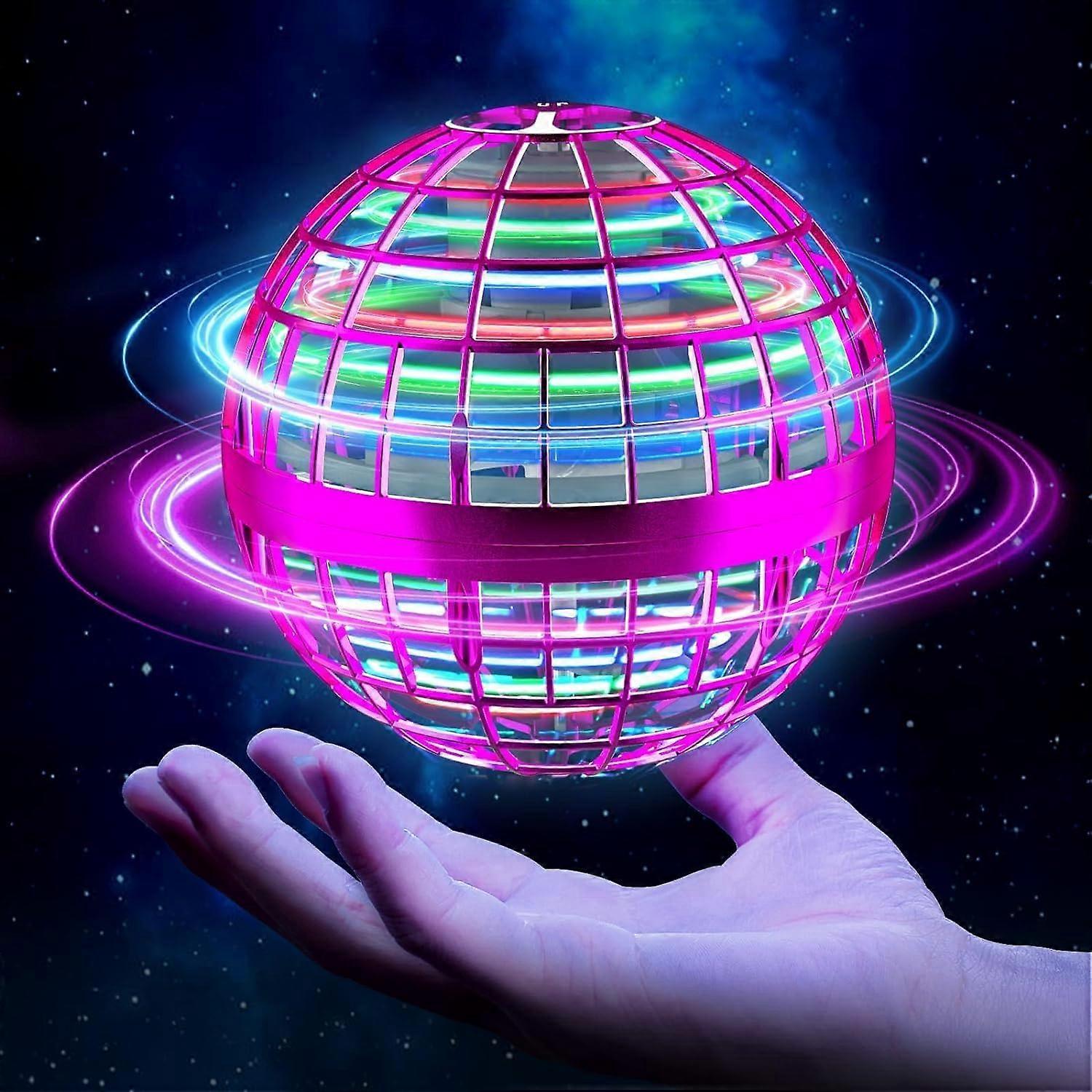 Flying Orb Ball Toy Purple TSM006 with Smart Motion Sensor and Rechargeable Hover Flight