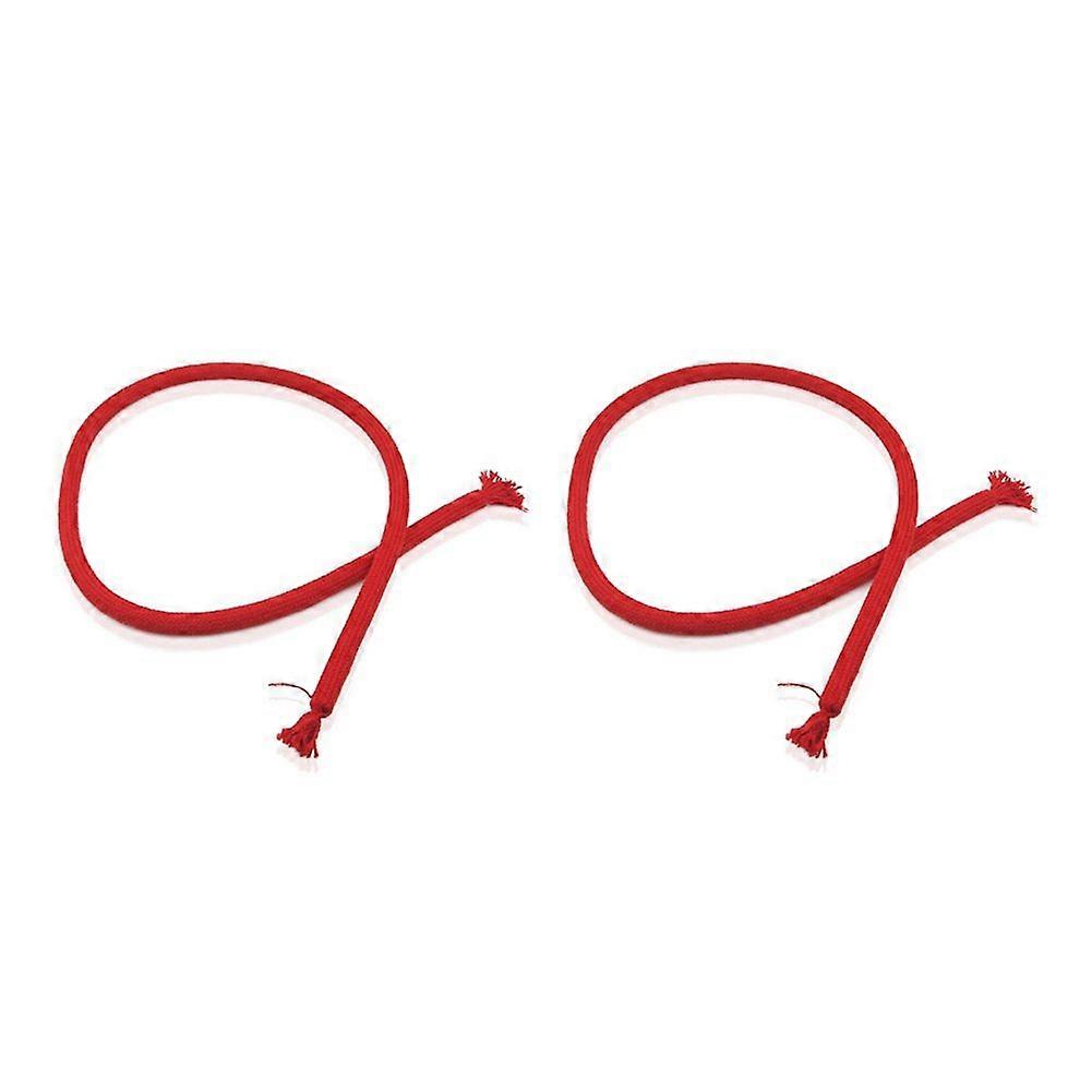 2pcs Magic Trick Rope Magic Tricks Stiff Rope Comedy Stage Magic Soft Rope Trick (Red)
