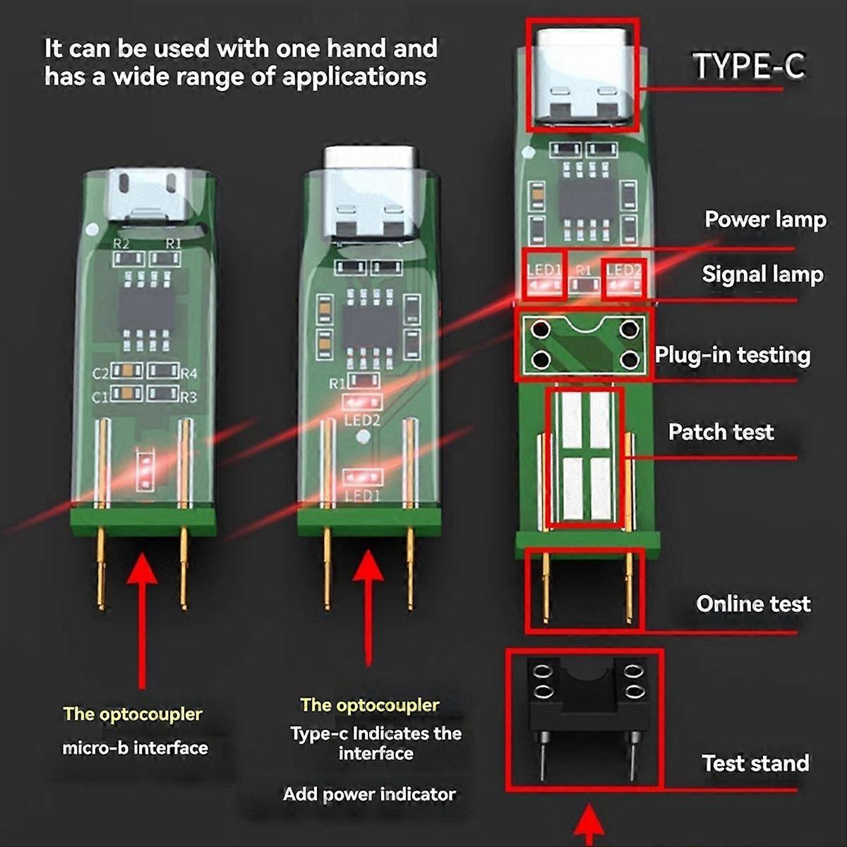 2pcs 5.0 Optocoupler Test Instrument Online Detection Tools