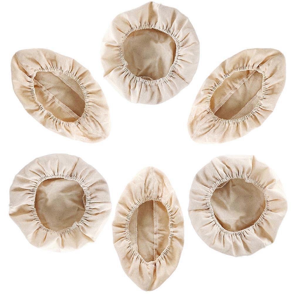 Bread Basket Cloth Cover for Dough Proofing 6Pcs Beige Baking Cloth Liners