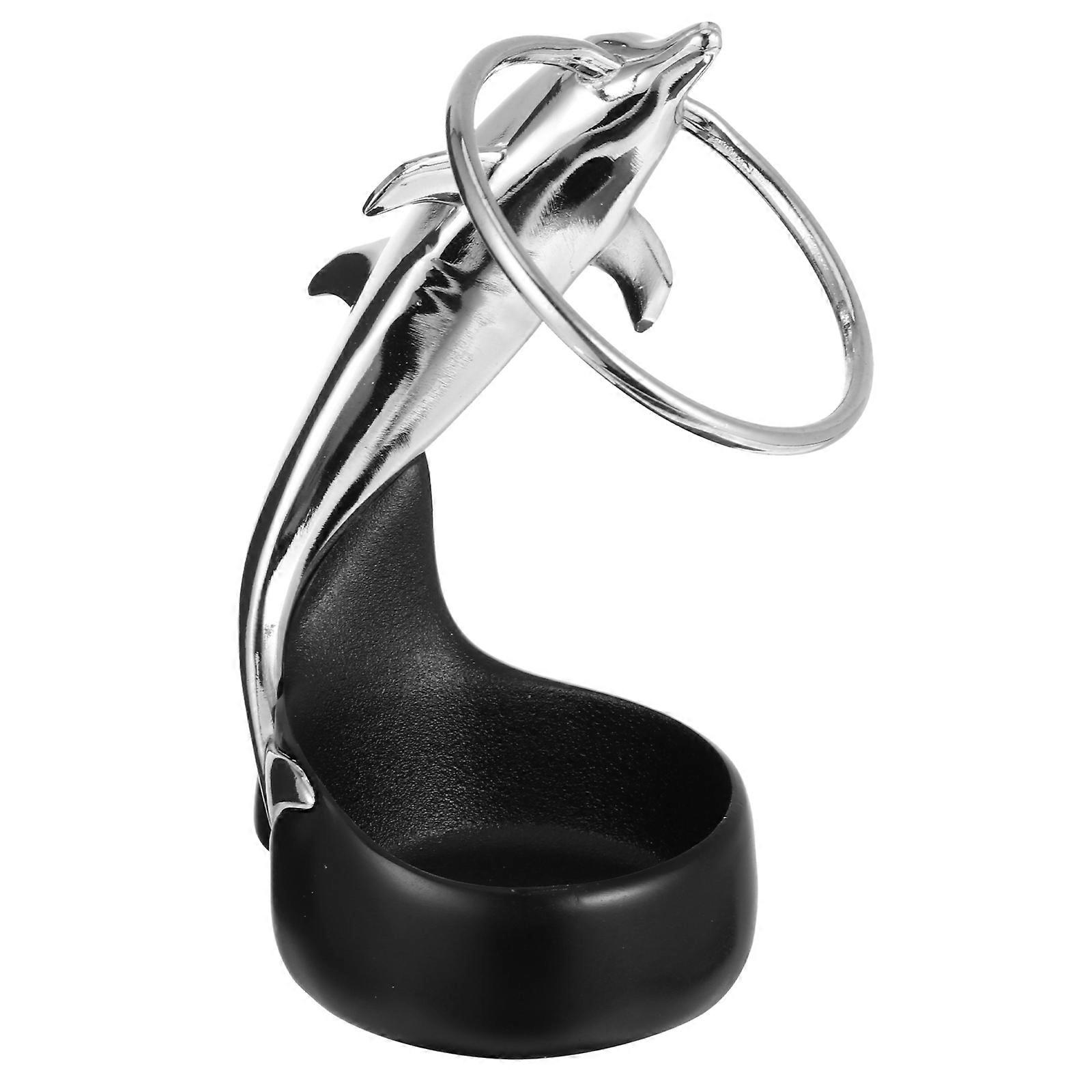 Creative Dolphin Fork Spoon Storage Holder for Tableware 1Pcs Silver