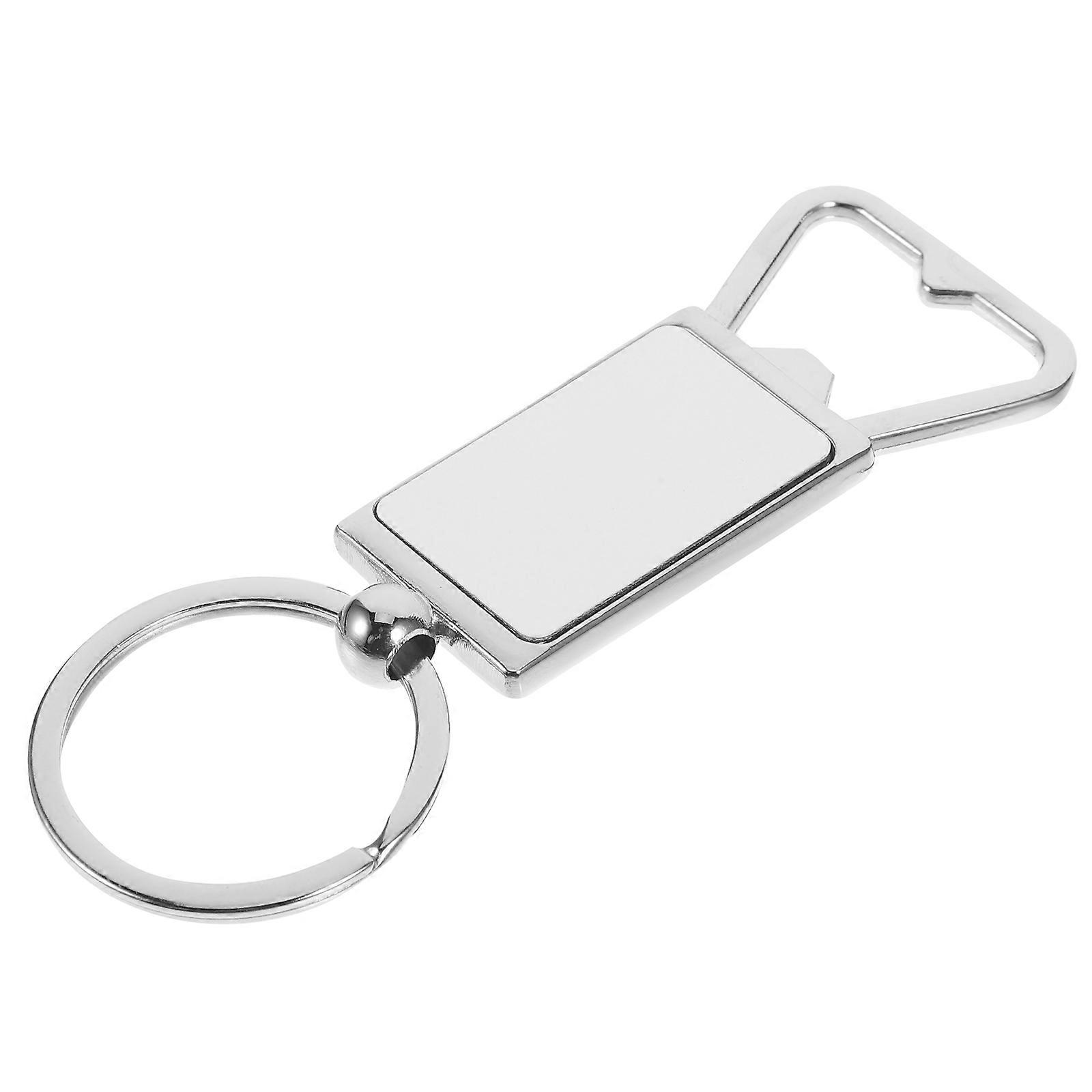 Bottle Opener Keychain Silver Portable for Opening Bottle Use