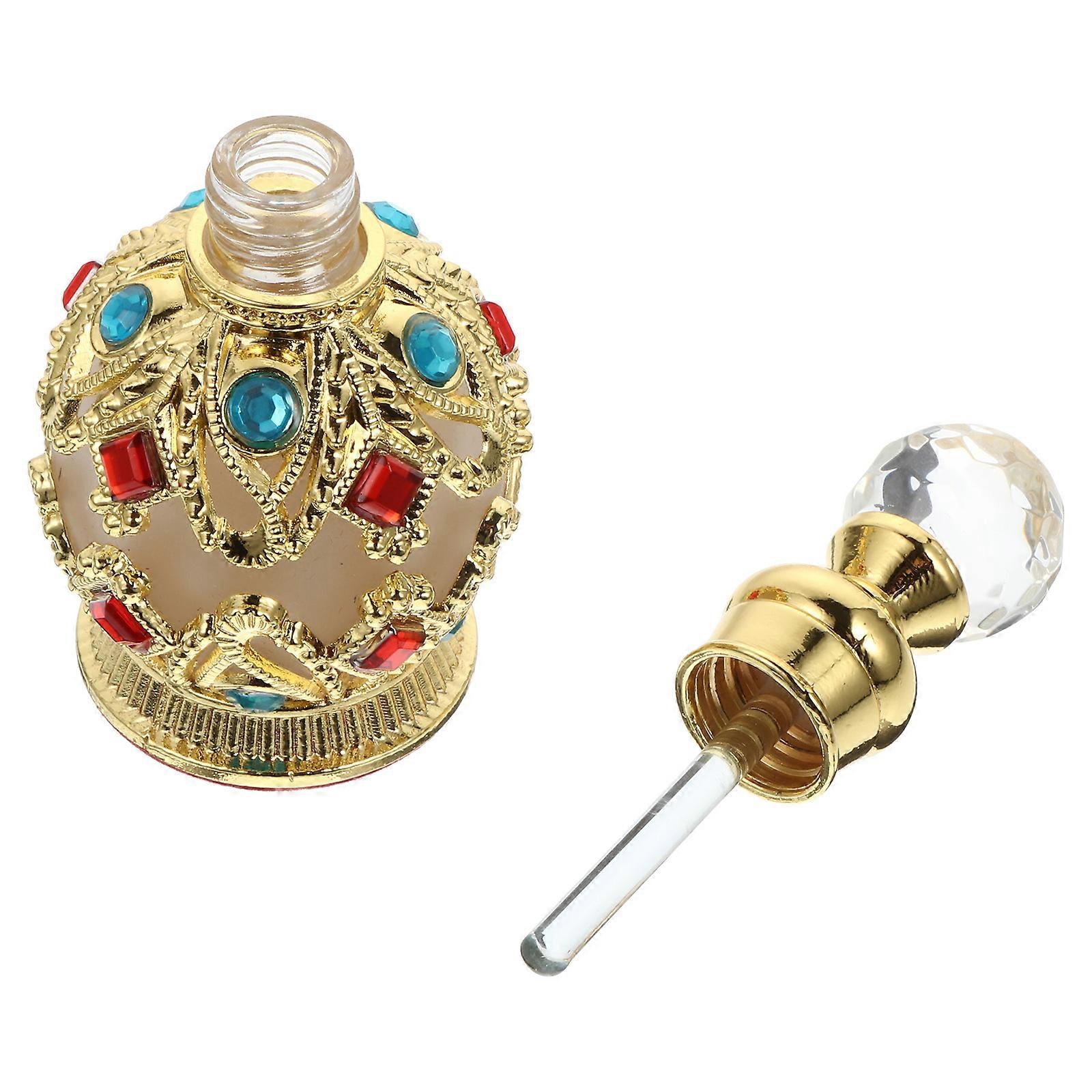 Golden Refillable Perfume Bottle for Storage 15Ml Empty Liquid Dispenser