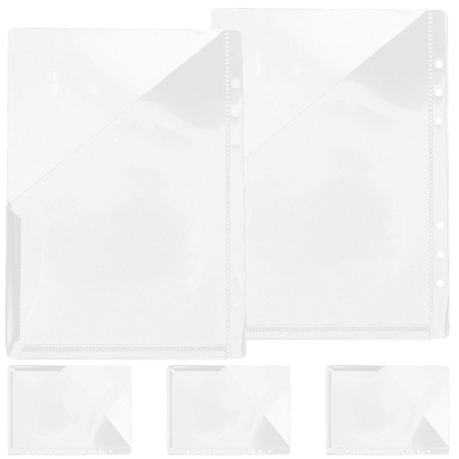 5Pcs Transparent Multipurpose Document Folders for File Protection