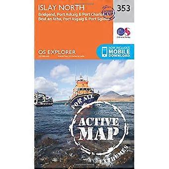 OS Explorer Karte aktiv (353) Islay North (OS Explorer aktive Karte)