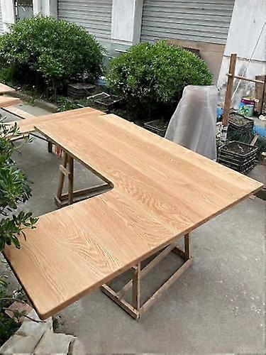 Large Rustic Wooden Desk  Replacement 130cm Solid Wood Workbench Tabletop Slab for Standing Desk