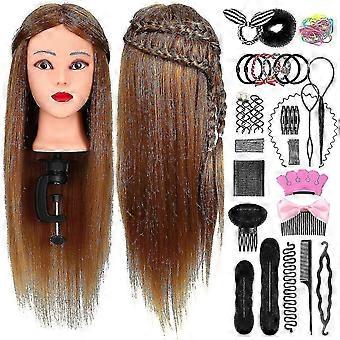 Styling Mannequin Head for Hairdressers Practice with Braid Set XXpc