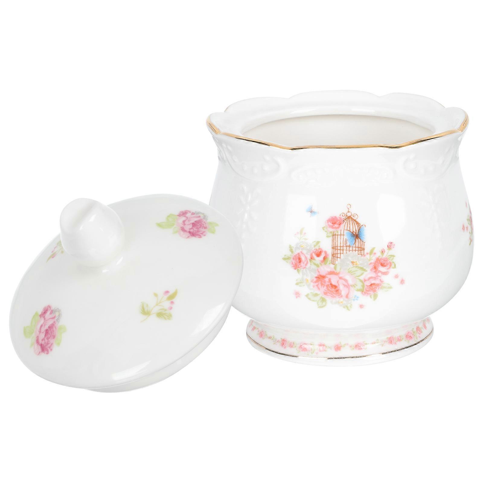 Sugar Cube Container Ceramic Syrup Jug for Serving 1 Piece