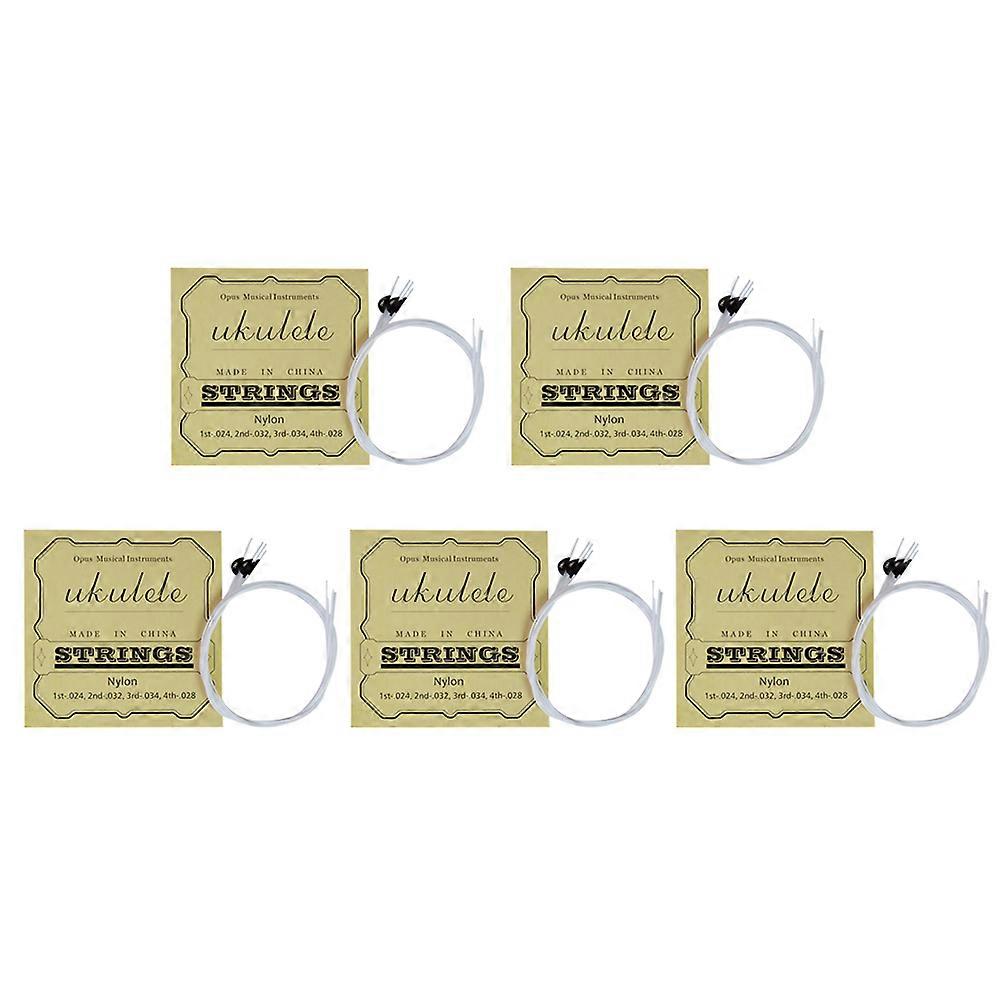 Ukulele String Musical Accessories 15Pcs Set for Ukulele Wire Nylon Strings