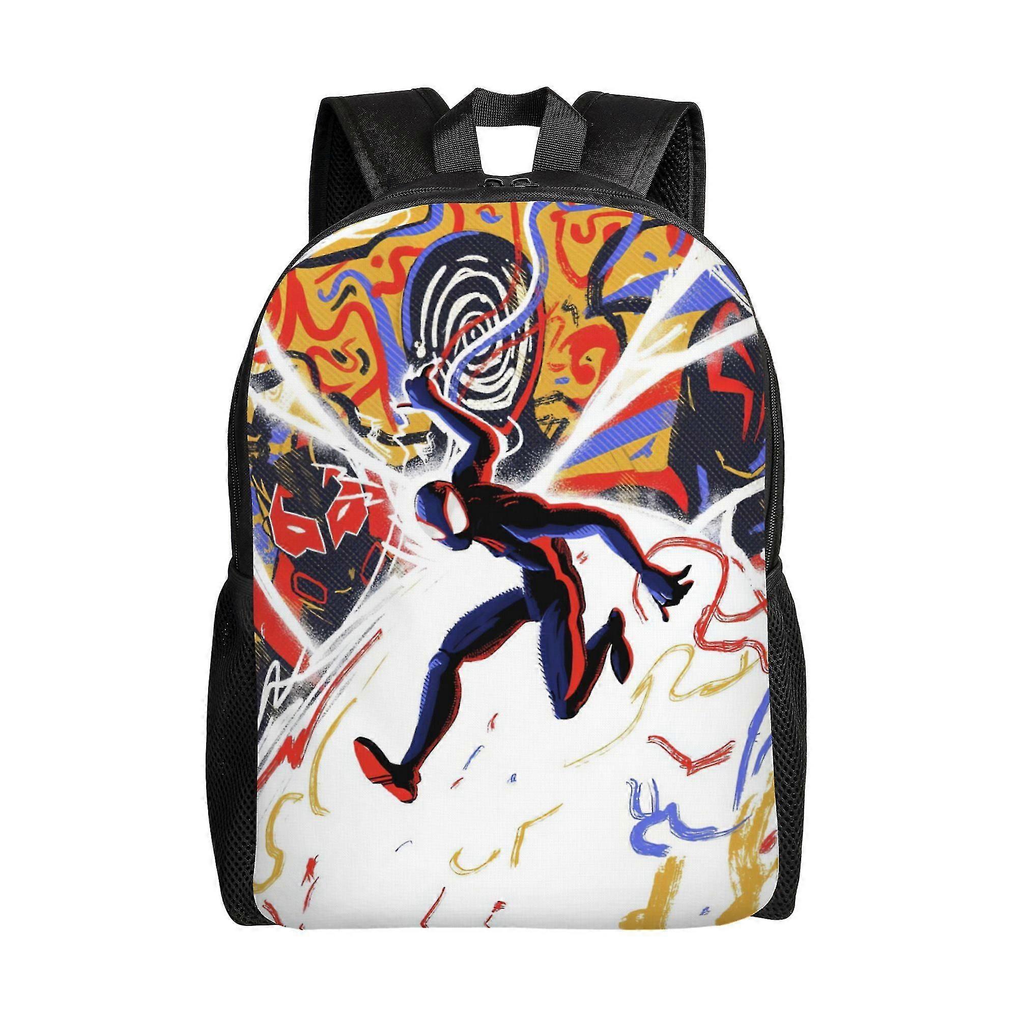 j7413 Spider Man Backpack, Adult Kids Simple Lightweight Casual Backpack for Children Student, Travel Backpack Laptop Backpack for College Work Campin