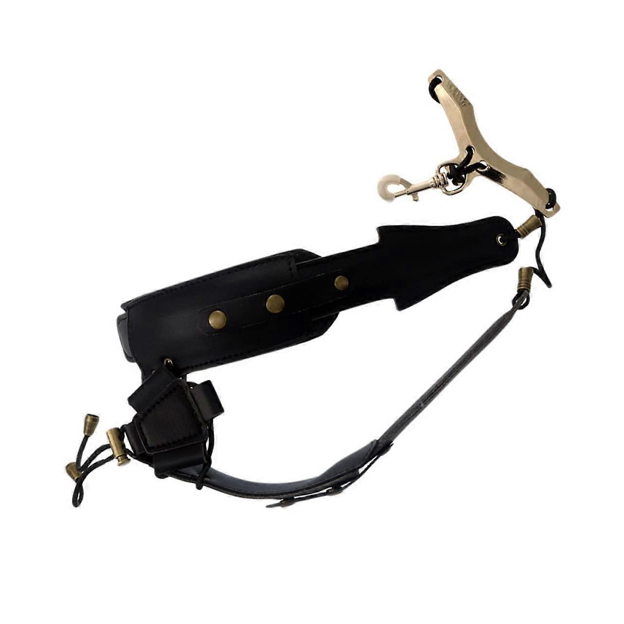 Adjustable Saxophone Strap Harness with Comfortable Shoulder Padding for Practice and Rehearsal