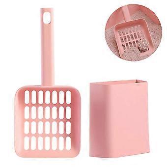 Cat Litter Scoop with Holder Pet Sifter Garbage Cleaning Deep Shovel for Easy Scooping Fast Sifting