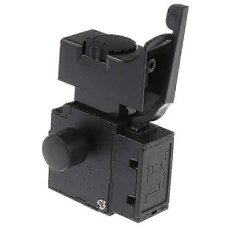Electric Drill Speed Control Switch Compatible with Fa2-6/1bek Model, Lock-On Function SPST Type Replacement for Power Tools
