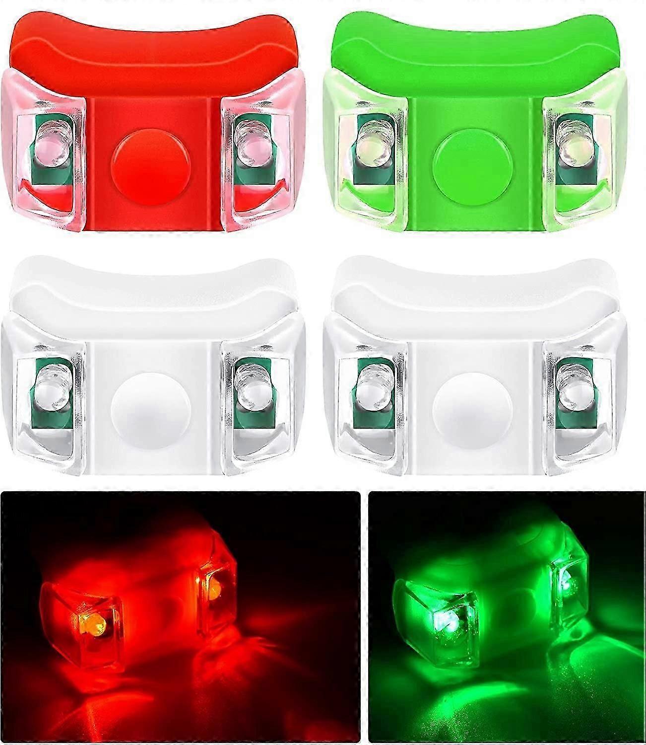 LED Boat Navigation Warning Light 3 Adjustment Modes 4 Pieces