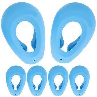 Silikon-Ohrenschützer für Haarfärbemittel, 3 Paar, Blau