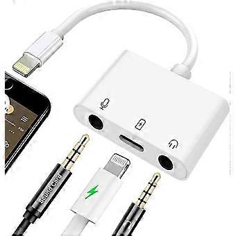 Microphone & 3.5mm Headphone Adapter for iPhone Microphone Adapter for Live-Streaming with Charging Port Light Bien Shop 647