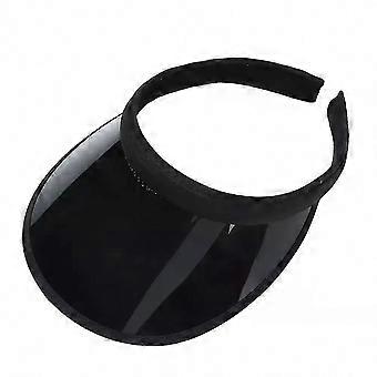 Fashion Summer Outdoor Sports Sun Protection Cap Unisex Clear Plastic Visor Man Hat Candy Color PVC Sunshade UV Protection Man Hat