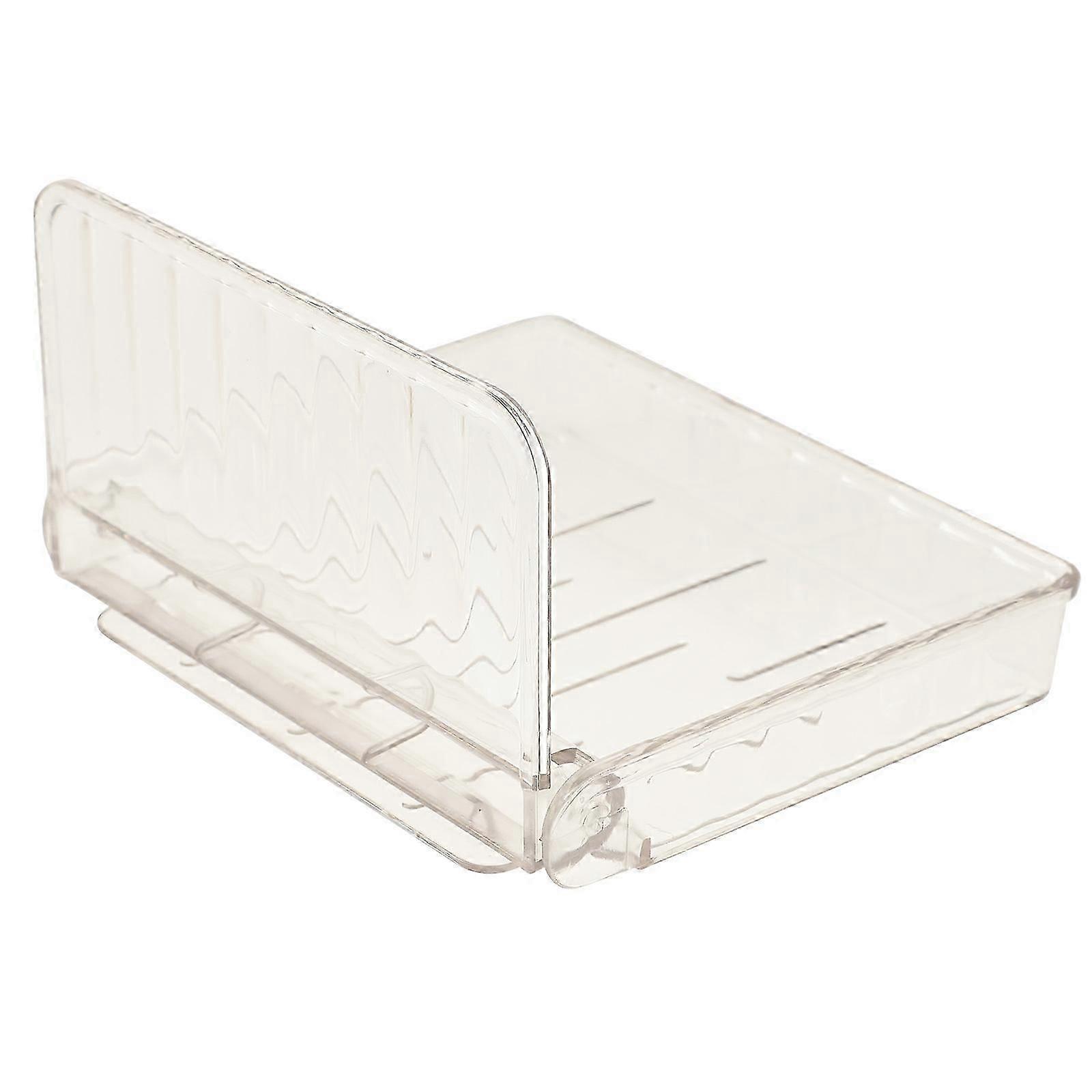 Plastic Floating Shelf Wall Mount Organizer for Storage Clear