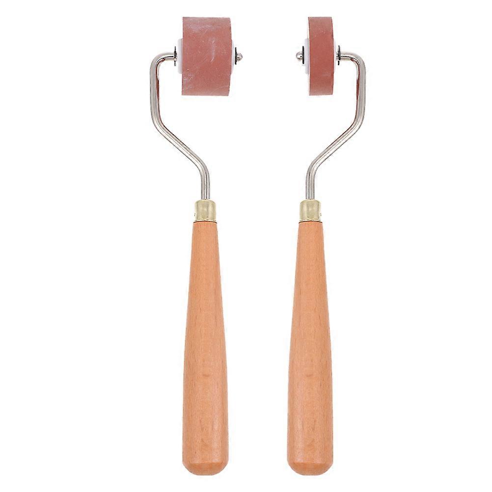Printmaking Roller Craft Tool for Easy Ink Application 2Pcs Rubber