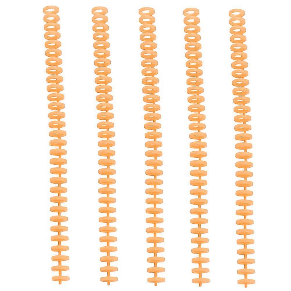 Binding Spirals Plastic for Binding 5Pcs Coil Notebook Spines Blue