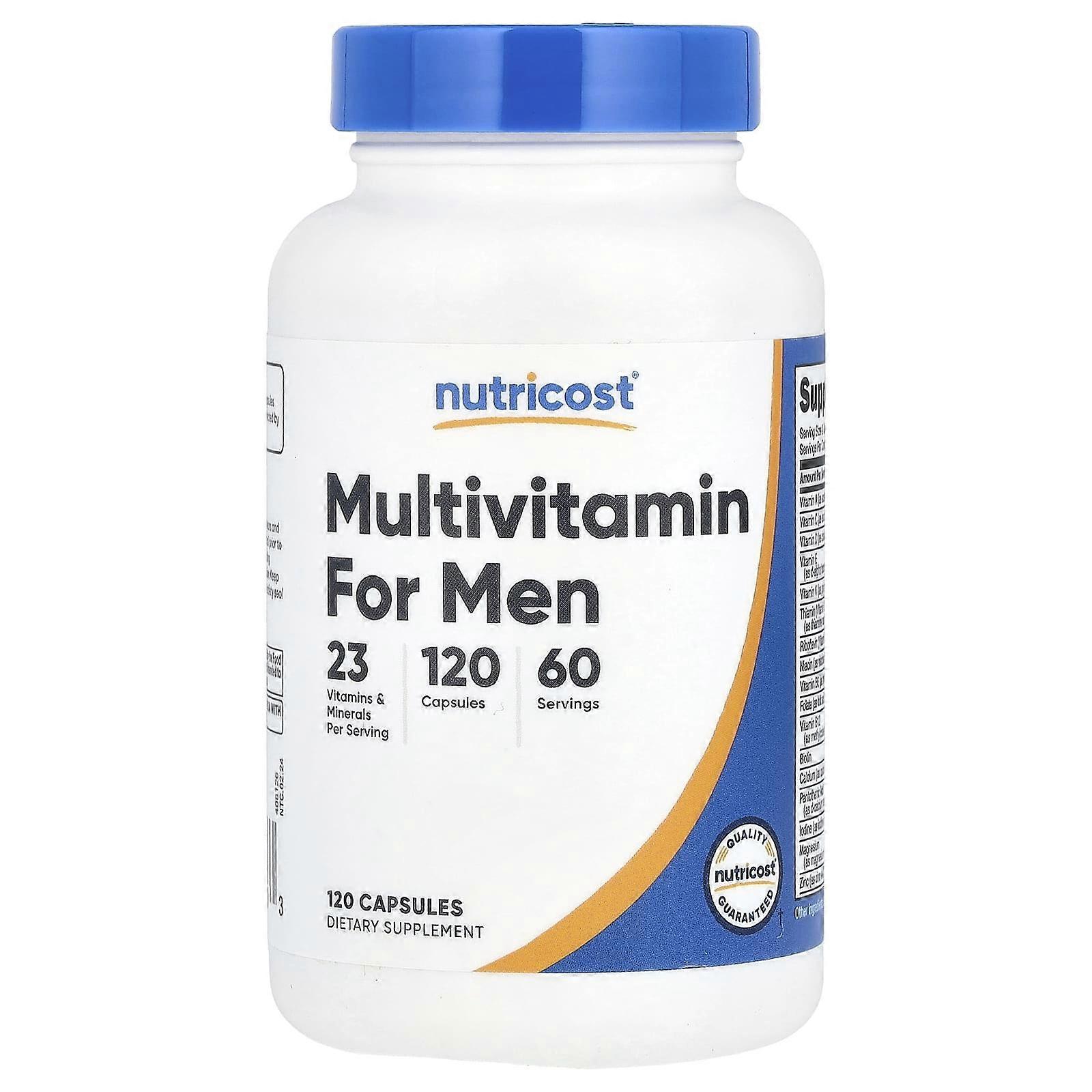 Nutricost, Multivitamin For Men, 120 Capsules, 2-Pack