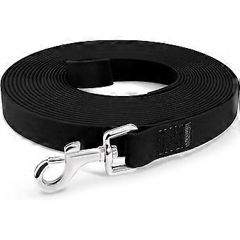 5M 10M 15M 20M Dog Training Lead.Waterproof Long Line Lead for Medium. Large and Extra Large Dogs. Strong Long  Black 10M)
