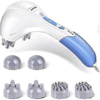 Appareil de massage électrique pour le dos 2025, pistolet de massage à percussion portatif avec double tête pour un massage en profondeur des tissus, massage complet du corps pour le cou, les épaules, la tête, les pieds et les jambes.