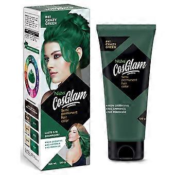 Nisha Cosglam Semi Permanent Hair Color Dye  120g Natural Long Lasting Grey Coverage