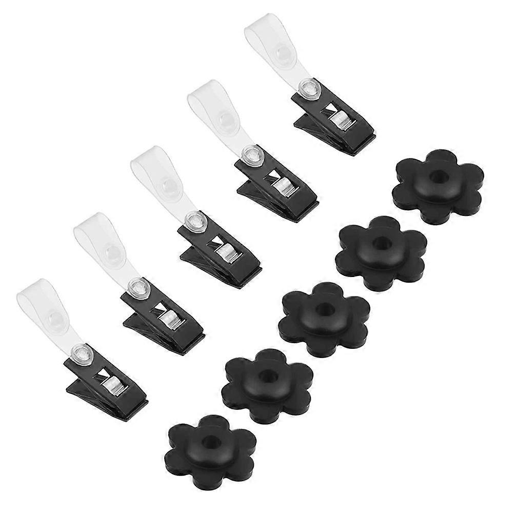 Flag Rubber Stoppers 1Set Garden Clips for Secure Lawn Flag Fixing