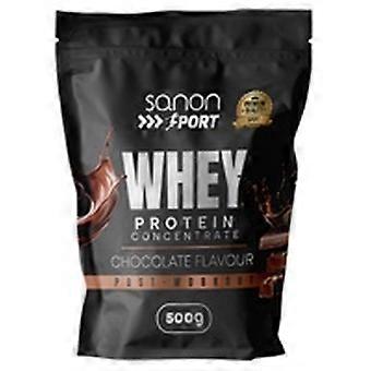 Sport whey protein 80% belgian chocolate flavor 500 g of powder