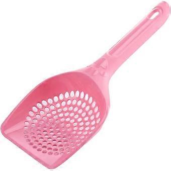 Eco-Friendly Plastic Cat Litter Scoop, PP Resin, Hollow Design, Easy to Clean, Hanging Storage, 10-Inch