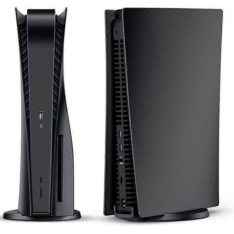 PS5 Frontplader Sort Udskiftning Frontplade til Playstation 5 Disk Mat Sort
