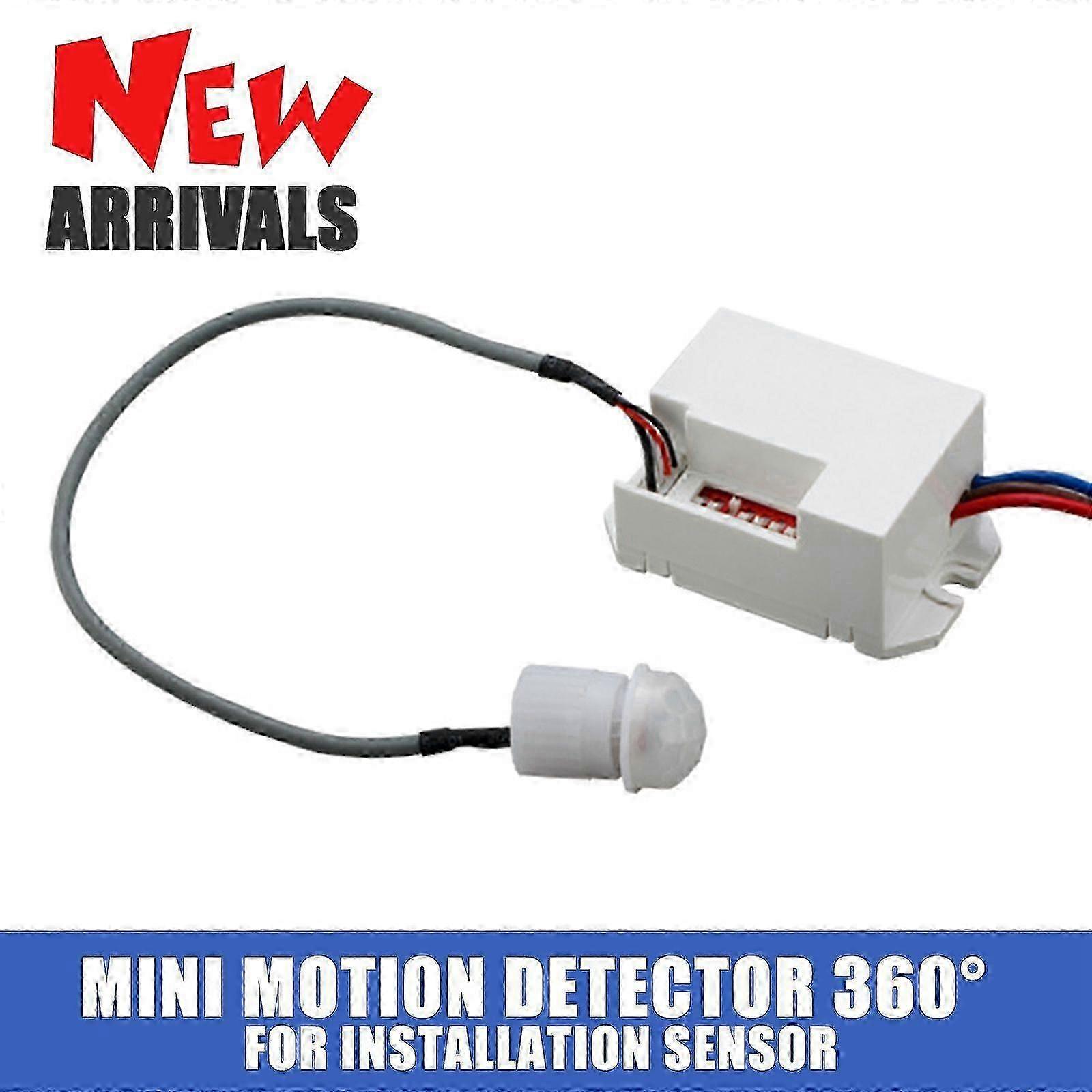 Mini PIR Motion Detector compatible with Installation 230V AC max. 800W Movement Sensor !