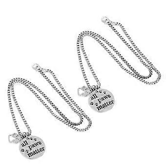 Pet Jewelry Letter Pendant for 6Pcs Dog Neck Necklace