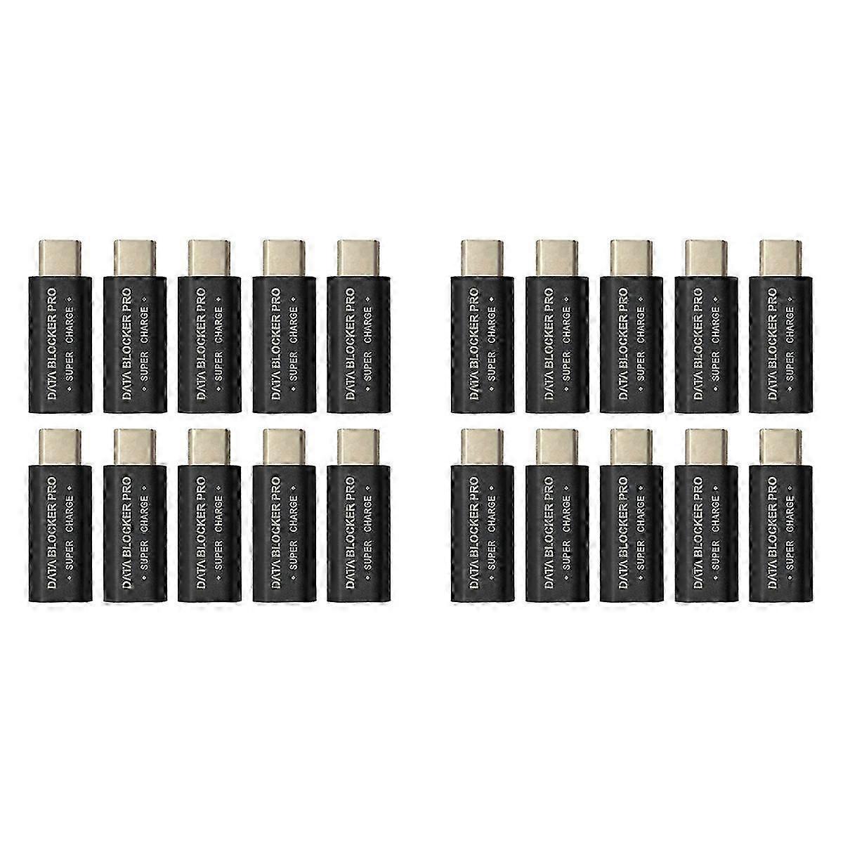 10Pcs USB Type-C Data Blocker Change Connector for Blocking Data Sync