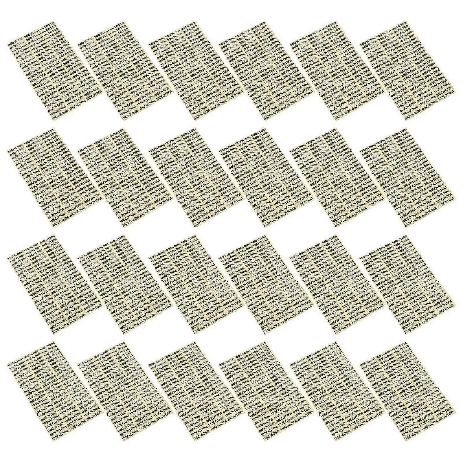 4000pcs Transparent Background Black Word Made in China Waterproof Labels